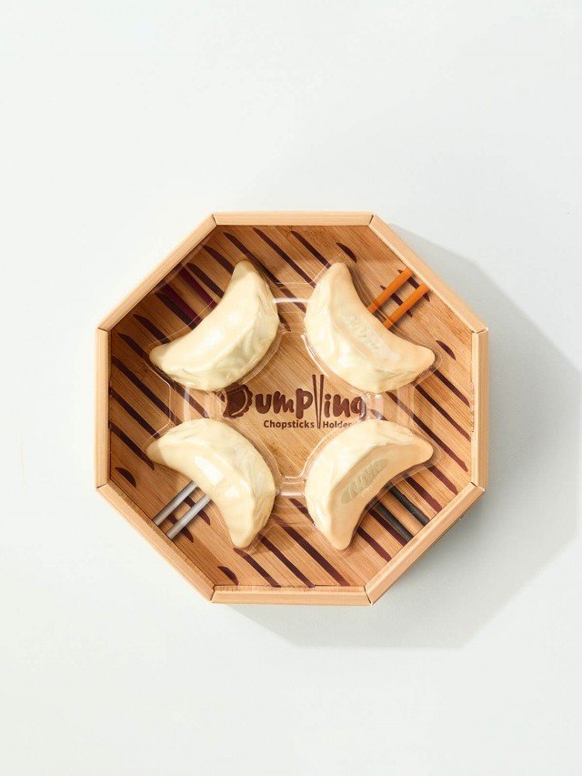 NIKNAX Dumpling Chopsticks Holder 水餃造型多用途筷架 - 4 件套組
