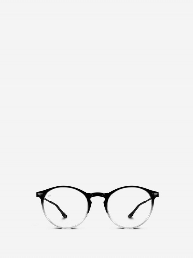 NOOZ OPTICS 時尚造型老花眼鏡｜Cruz 鏡腳便攜款 - 橢圓 / 雙色漸變 / 黑色透明