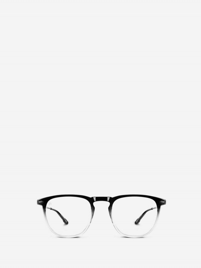 NOOZ OPTICS 時尚造型老花眼鏡｜Dino 鏡腳便攜款 - 矩形 / 雙色漸變 / 黑色透明